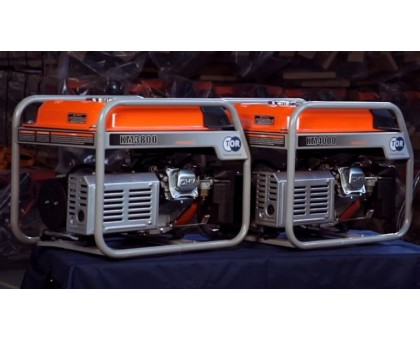 Генератор бензиновый TOR KM3800H 2,5кВт 220В 16л с кнопкой запуска и колесами