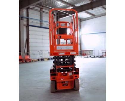 Подъемник ножничный передвижной полуэлектрический TOR GTJY 240 кг 4 м (автономный)