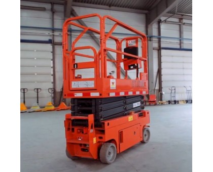 Подъемник ножничный передвижной полуэлектрический TOR GTJY 240 кг 4 м (автономный)