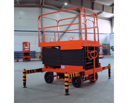 Подъемник ножничный передвижной TOR SJY 300 кг 12 м (от сети)